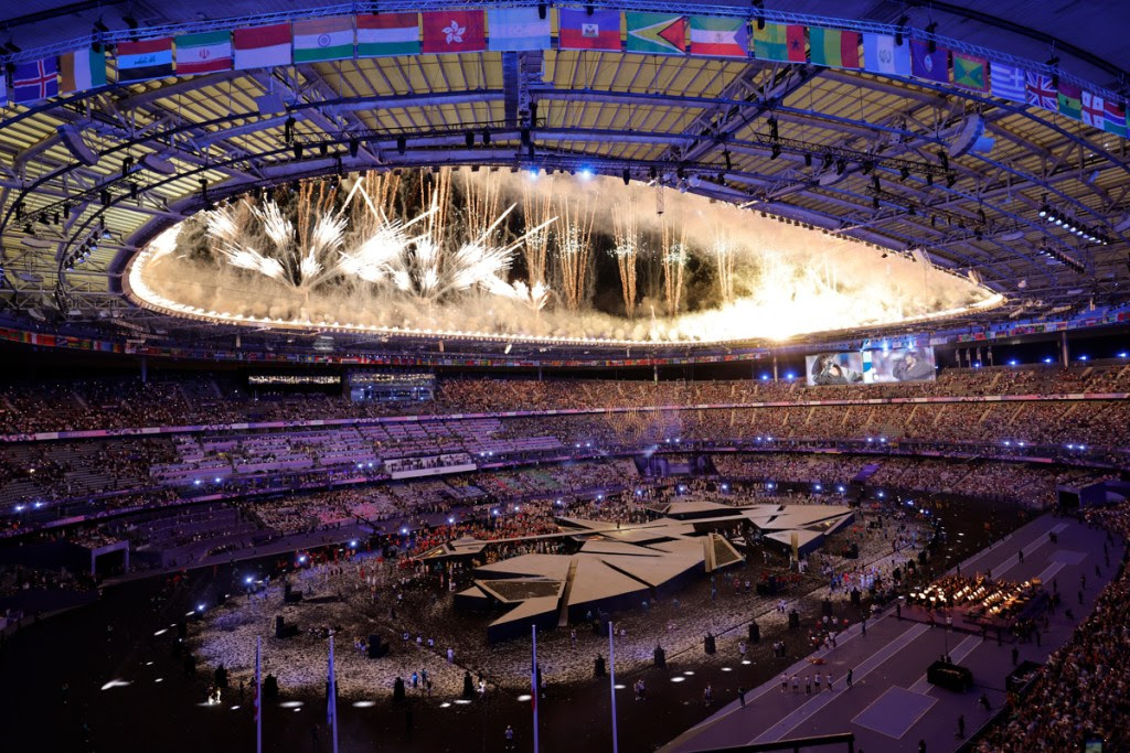 Ceremonia de clausura de los Juegos Olímpicos de París 2024 celebrada este domingo, en el Estadio de Francia en Saint-Denis /EFE