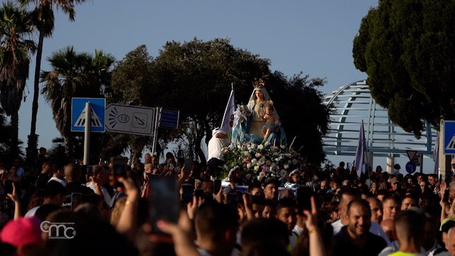 Como la noche que acaba de pasar: Procesión de la Virgen María en Haifa