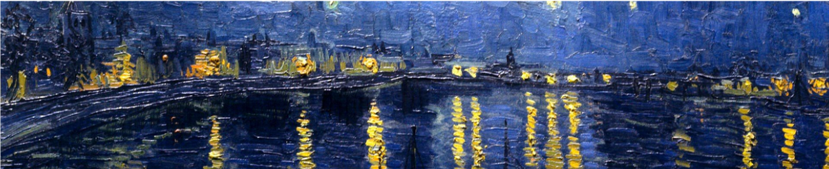 Decorative banner showing oil painting.