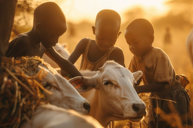 African kid enjoying life