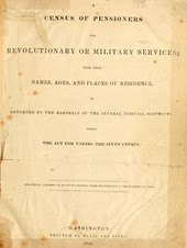 Census document from 1840 showing collection of veteran information.