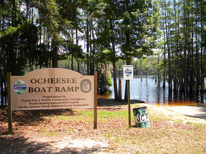 Ocheesee Pond and sign