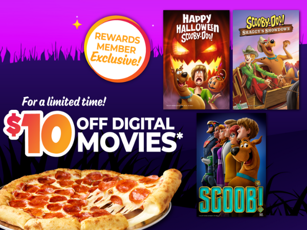 $10 off Scooby Doo Movies with any online order