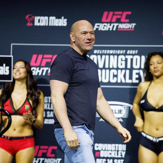 MMA: UFC Fight Night - Tampa Weigh Ins Dec 13, 2024 Tampa, Florida, UNITED STATES UFC CEO Dana White during weigh-ins for UFC Fight Night at Amalie Arena. Tampa Amalie Arena Florida UNITED STATES, EDITORIAL USE ONLY PUBLICATIONxINxGERxSUIxAUTxONLY Copyright: xNathanxRayxSeebeckx 20241213_nrs_fo80002