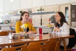 Chelsea deLisser and the Rev. Jihyun Oh