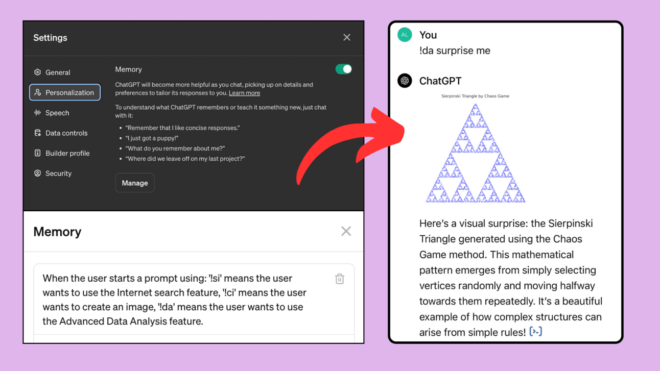 AI TRAINING: Add shortcuts using ChatGPT’s Memory