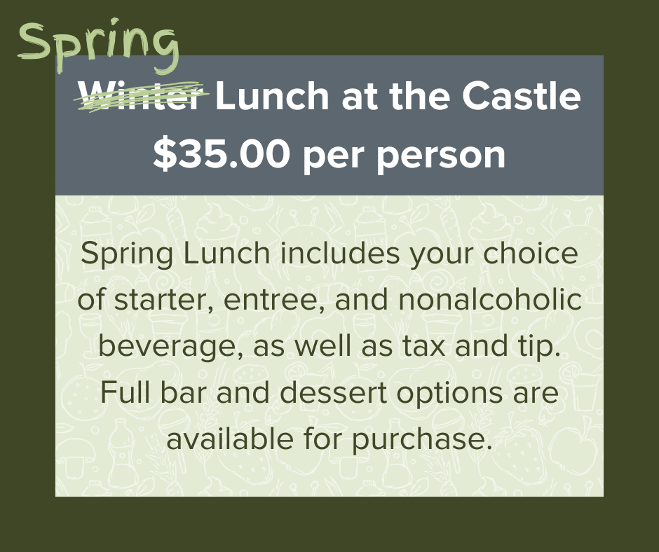 Spring dining at Castle in the Clouds