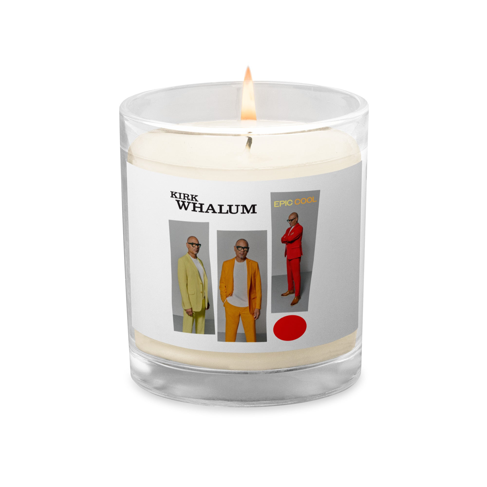 Image of Kirk Whalum - EPIC COOL COVER – GLASS JAR SOY WAX CANDLE