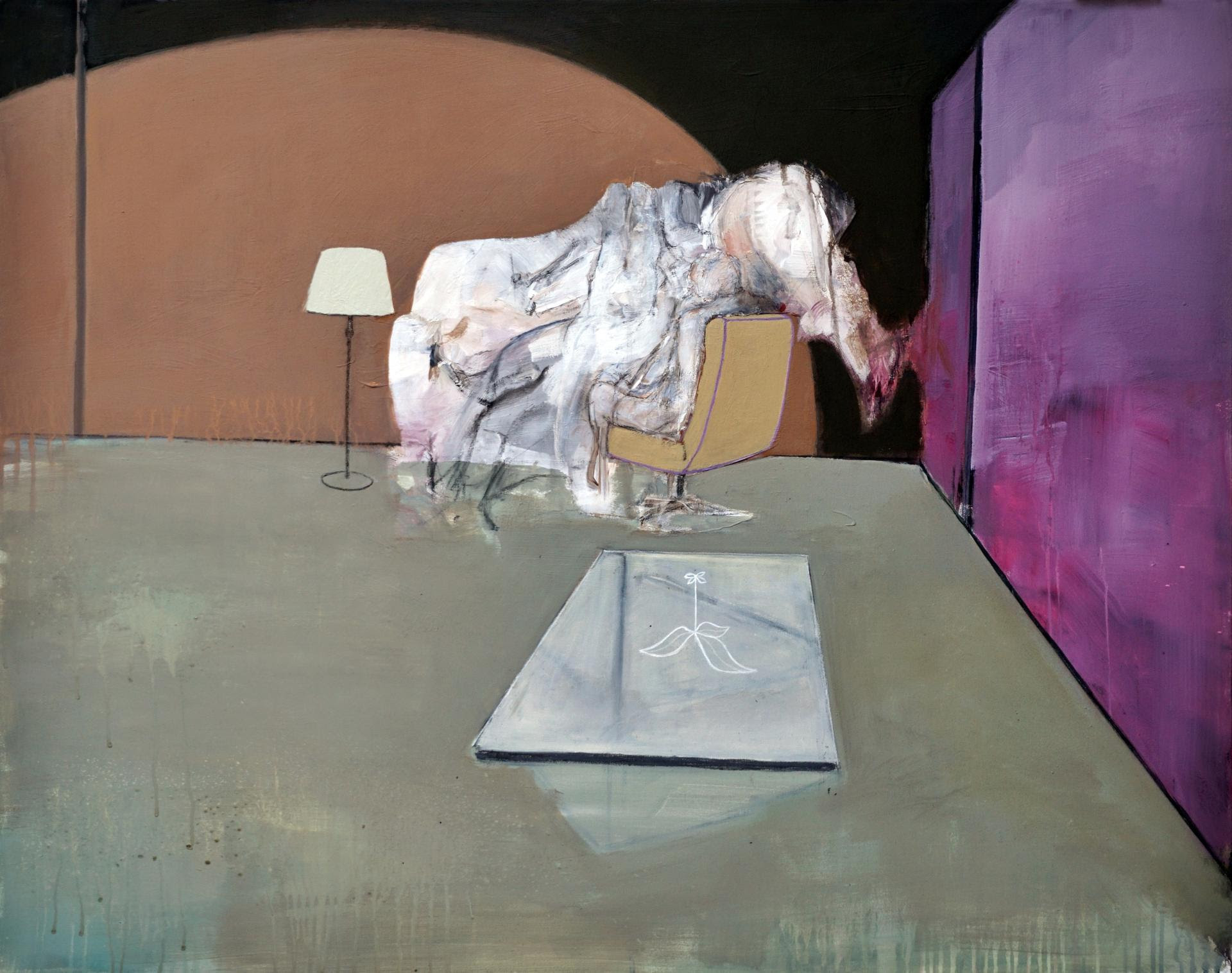 Luca Cecioni, VERTIGINE, acrilico su tela, 80x100 cm, 2024