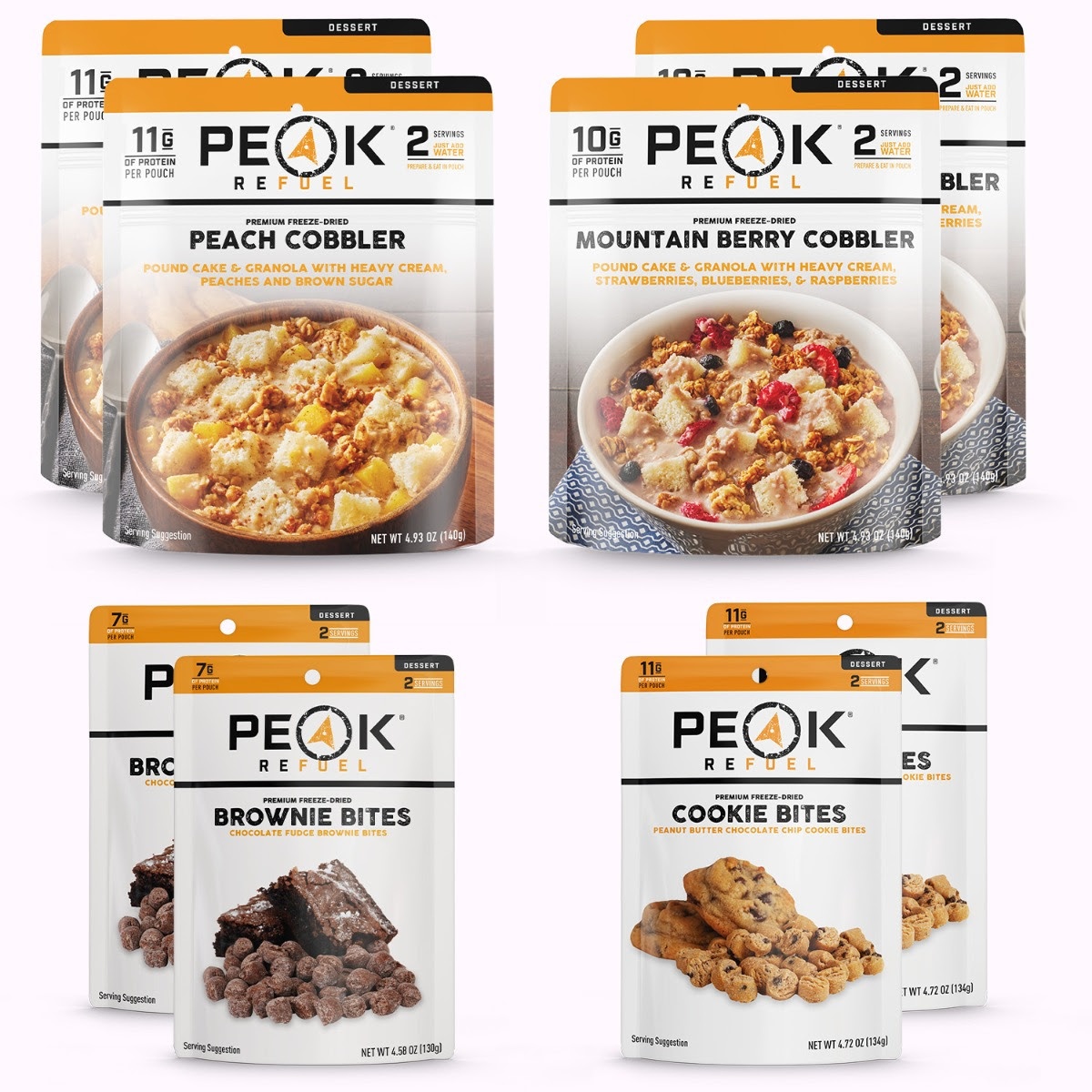 Image of Peak Refuel Dessert 8 Pouch Pack