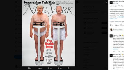 La une du 'New York Magazine', avec Donald Trump et Joe Biden en sous-vêtements, fait polémique