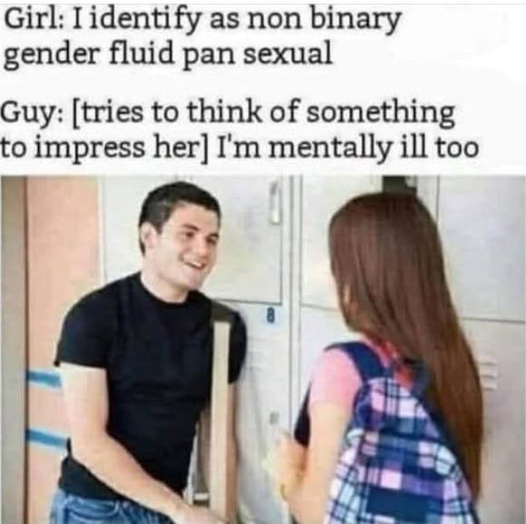 Idiot trying to pick up a girl.