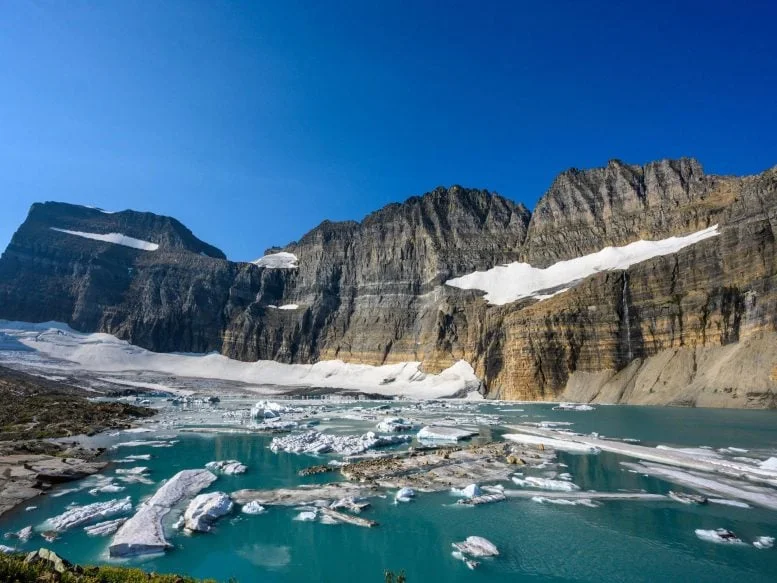 Melting Ice Mountains Glacier