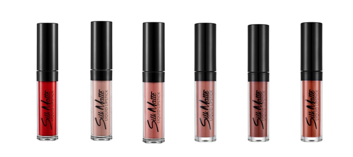 A group of lipsticks with black capsDescription automatically generated