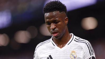  El delantero del Real Madrid Vinícius Júnior sufre una lesión en el bíceps femoral de la pierna izquierda