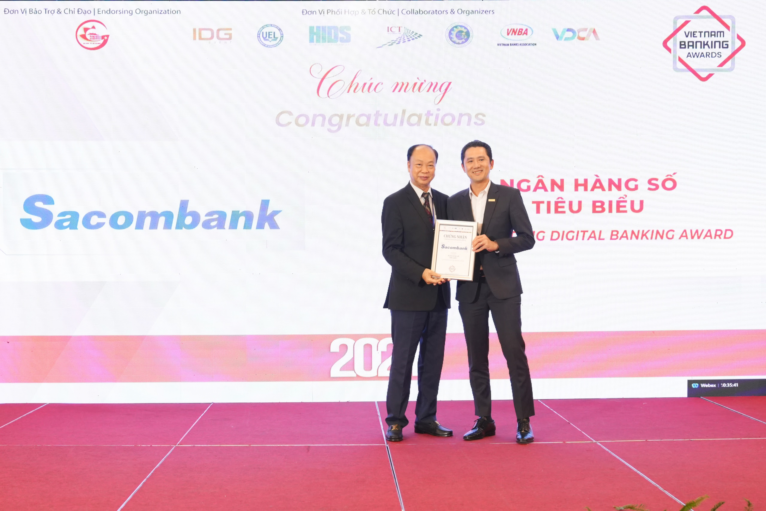 Sacombank liên tiếp 7 năm được vinh danh tại giải thưởng Ngân hàng Việt Nam tiêu biểu - Ảnh 2.