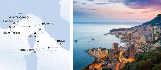 7 Nights: Monte Carlo to Rome