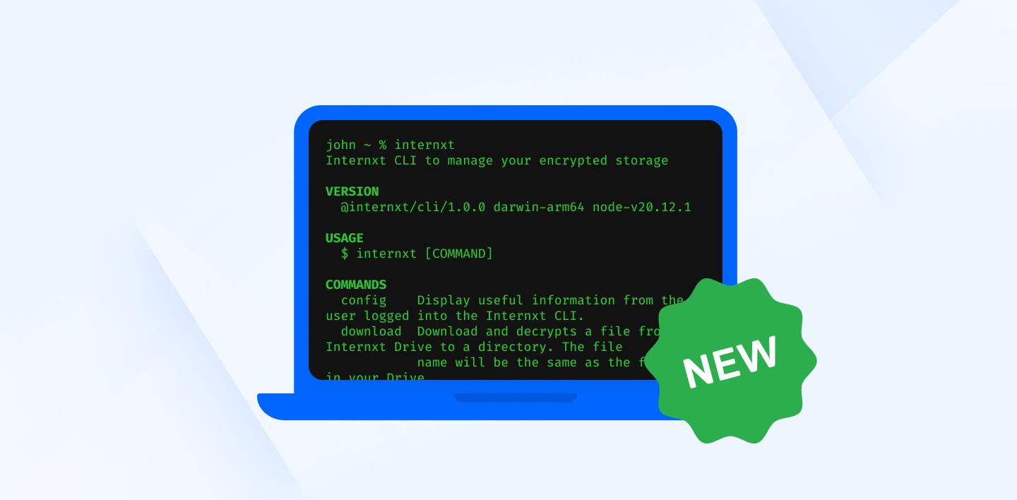 Internxt CLI