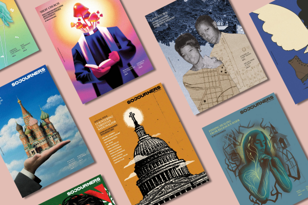 images of different sojourners magazine covers