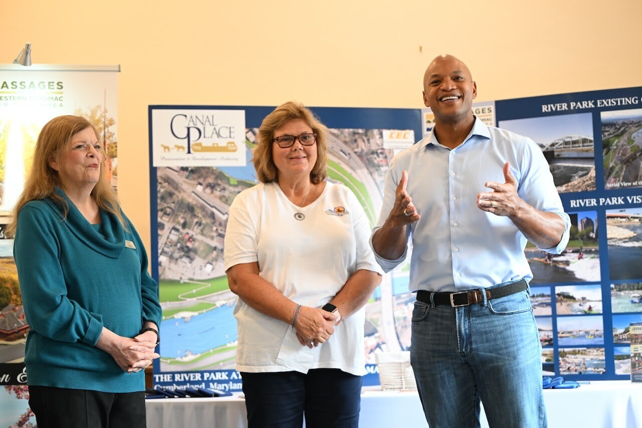 Governor Wes Moore tours the Canal Place River Project