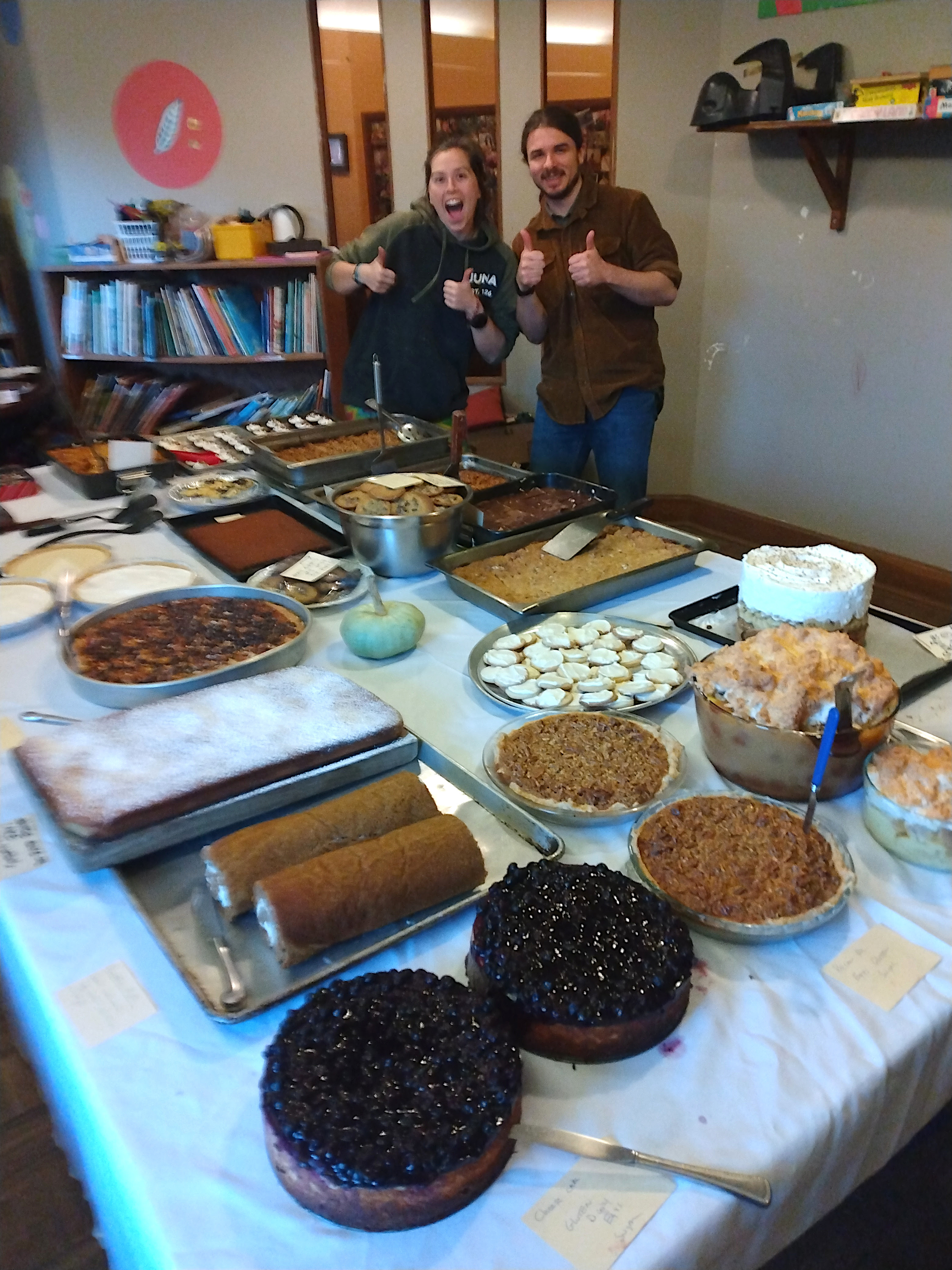 Gratitude feast dessert table