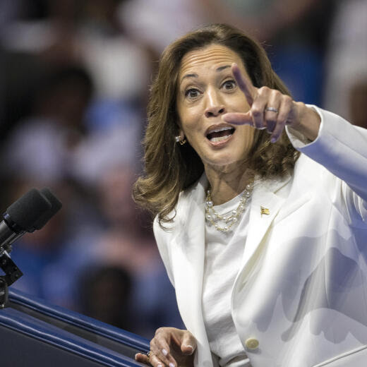 Democratic presidential nominee Vice President Kamala Harris speaks at a campaign rally Thursday, Aug. 29, 2024, in Savannah, Ga. (AP Photo/Stephen B. Morton)