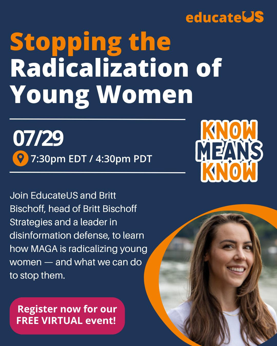 Stop the Radicalization of Young Women w/EducateUs