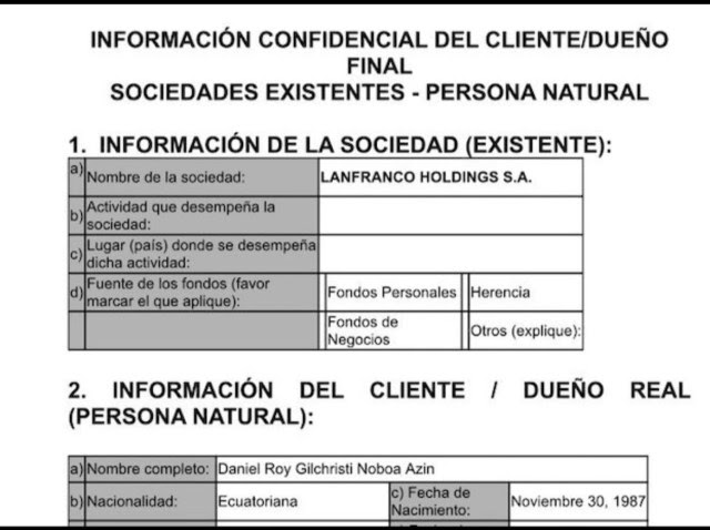 Documento obtido pelo Pandora Papers, investigação do Consórcio Internacional de Jornalismo Investigativo (ICIJ, na sigla em inglês)