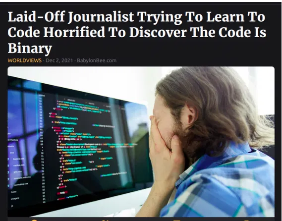 Meme showing laid off journalist.