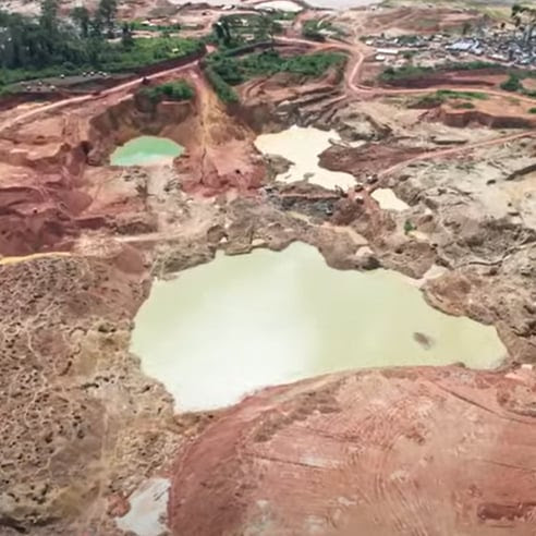 Abandoned Mining-pits in Cameroon