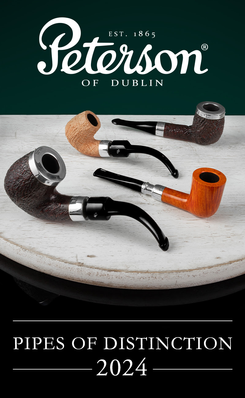 Explore an array of superlative Peterson pipes like Supreme, Deluxe System, House, and Natural pipes, available on-site in an assortment of shapes and finishes | Smokingpipes.com