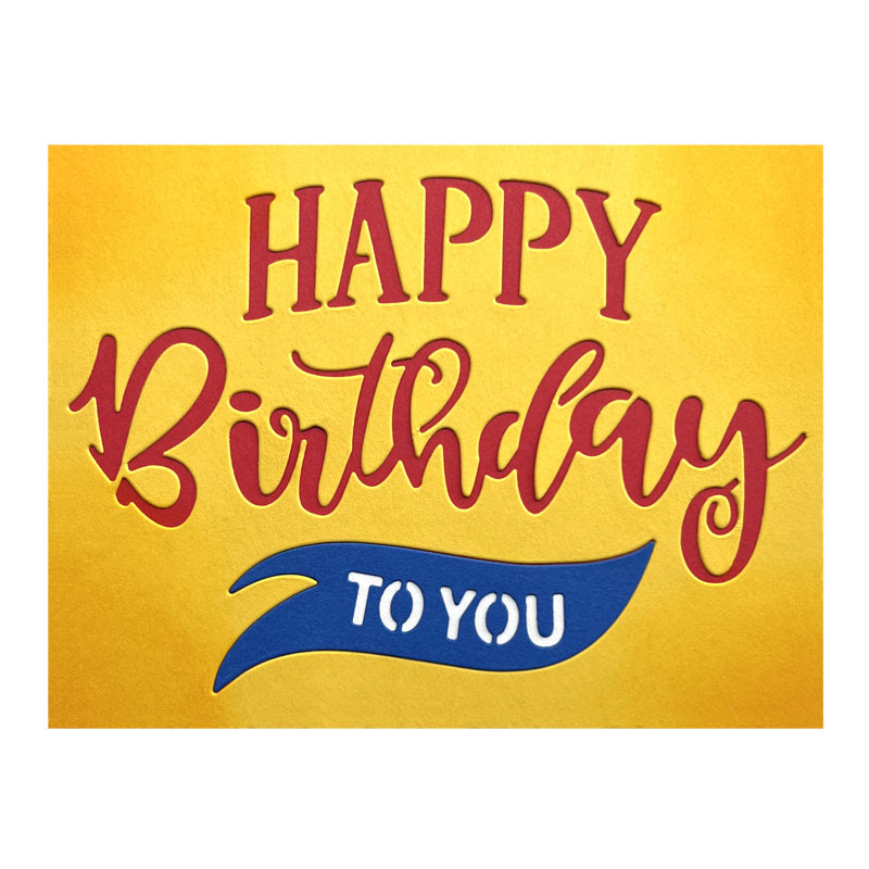 Image of Happy Birthday To You Card Front Die Set