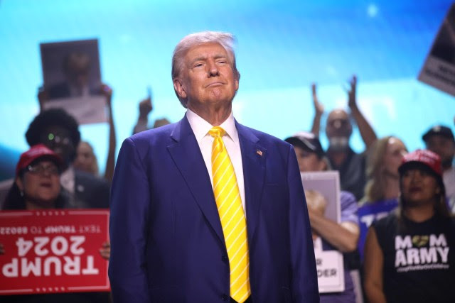 13 de junho de 2024 - Ex-presidente Donald Trump durante convenção no Arizona