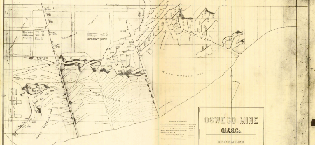 1893 Oregon Iron and Steel Company map