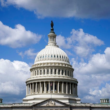 A view of the United States Capitol building in Washington, D.C., on Wednesday, April 24, 2024.