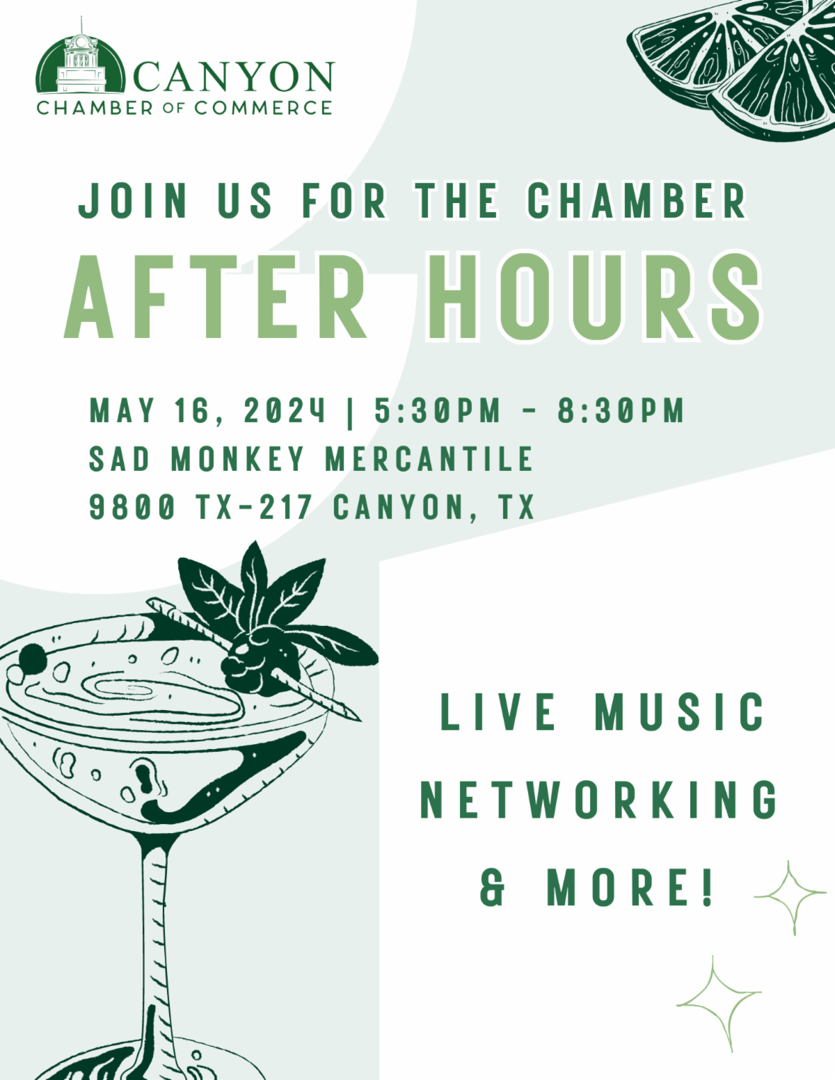 Join Us for the Canyon Chamber After Hours @ Join Us for the Canyon Chamber After Hours | Canyon | Texas | United States