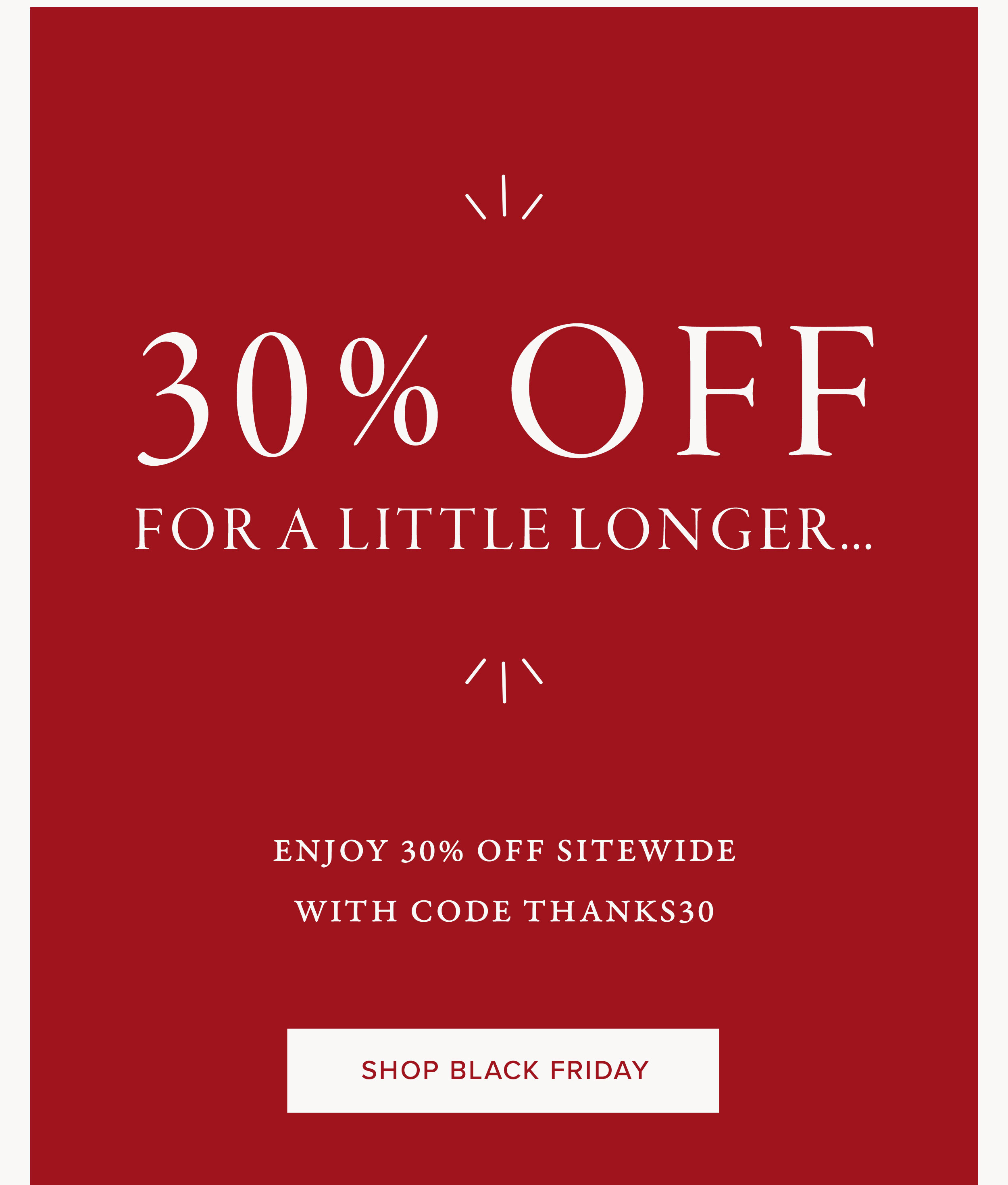 30% Off Sitewide