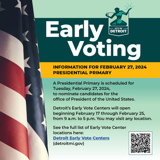 Early Voting info flyer