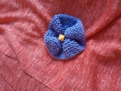 knitted flower