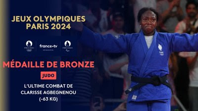 Judo (F) -63kg : le combat de Clarisse Agbegnenou pour le bronze