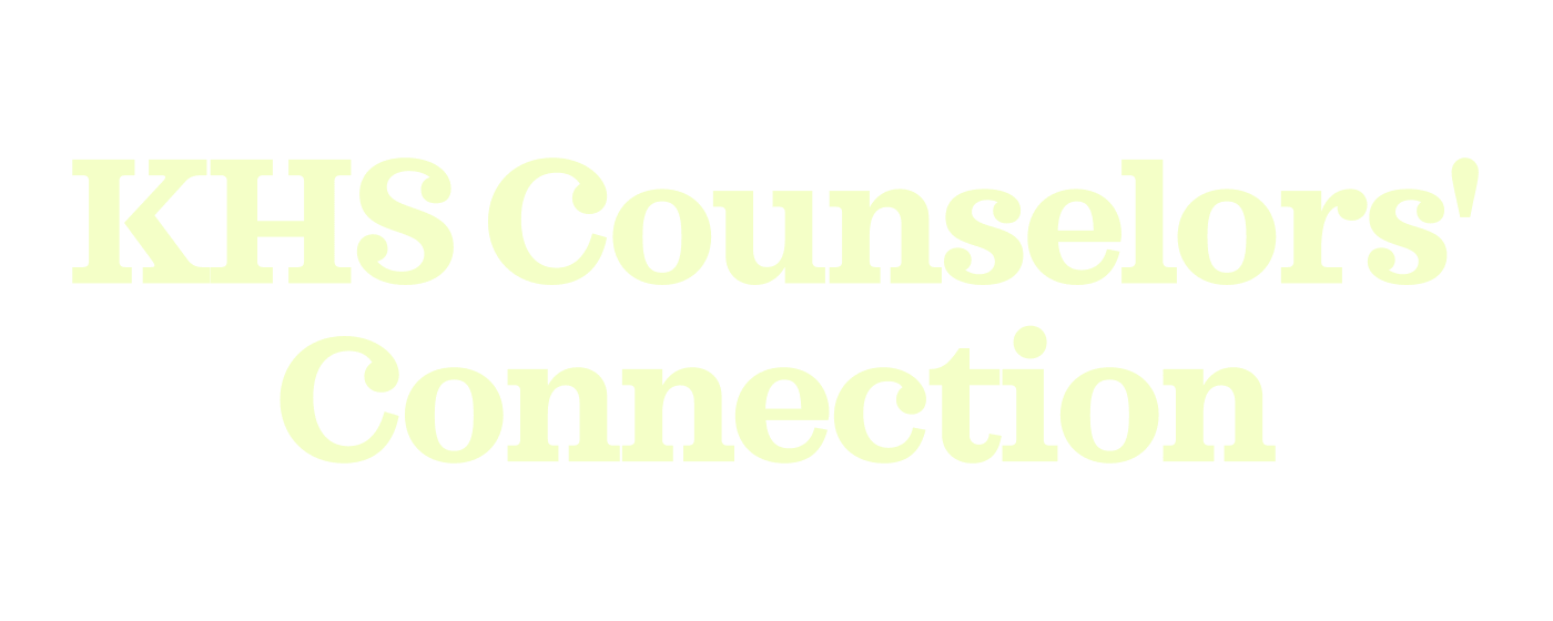 KHS Counselors' Connection