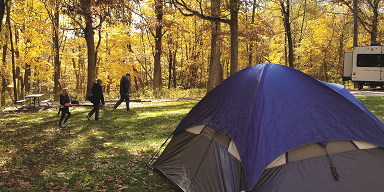 camping at Pikes Peak State Park