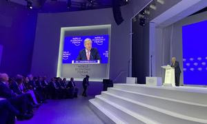 El Secretario General de la ONU, António Guterres, pronuncia un discurso en el Foro Económico Mundial de Davos (Suiza).