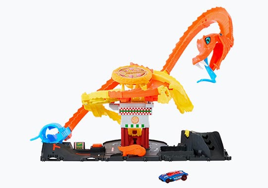 Hot Wheels City Lets Race Netflix - Cobra Slam Pizza Attack Set