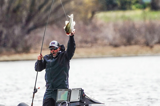 Alton Jones videos Byron Velvick with a Dora the Explorer fishing rod 