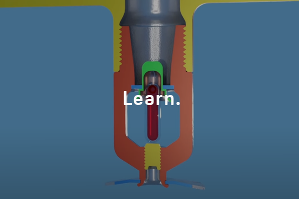 How a fire sprinkler works