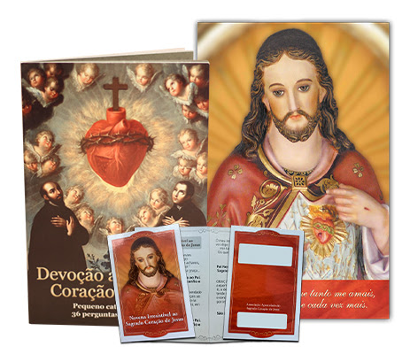 Kit devoção ao Sagrado Coração de Jesus que estamos distribuindo gratuitamente