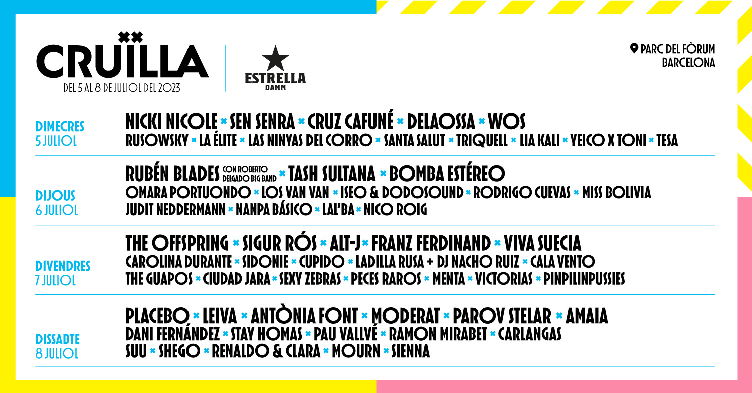 Cartell Festival Cruïlla 2023