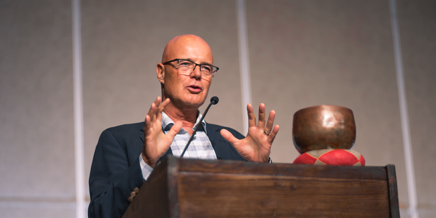 Image of Brian McLaren speaking at an event