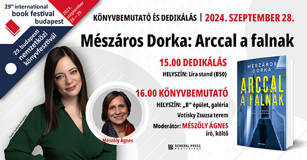 Mészáros Dorka: Arccal a falnak – könyvbemutató